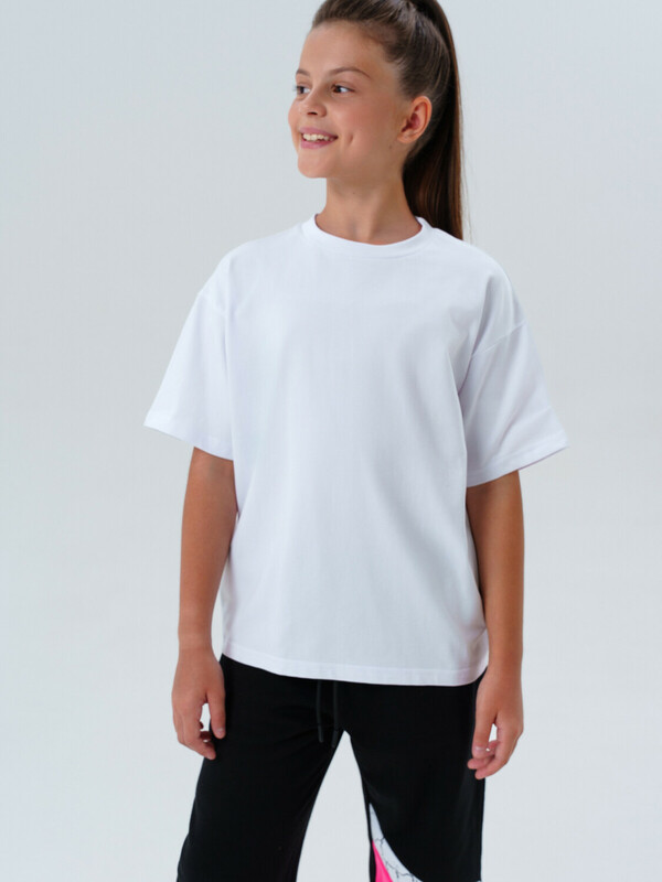 Фуфайка трикотажная для девочек (футболка), 2 шт в комплекте