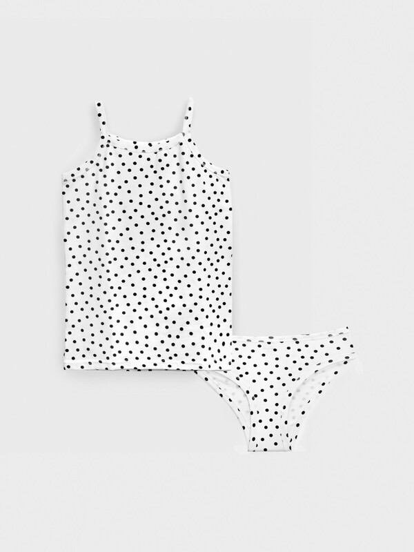 Комплект трикотажный для девочек: майка, трусы