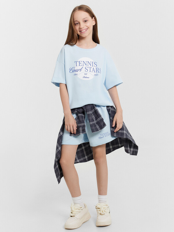 КОМПЛЕКТ ДЛЯ ДЕВОЧЕК (БЛУЗА, ШОРТЫ) 197728