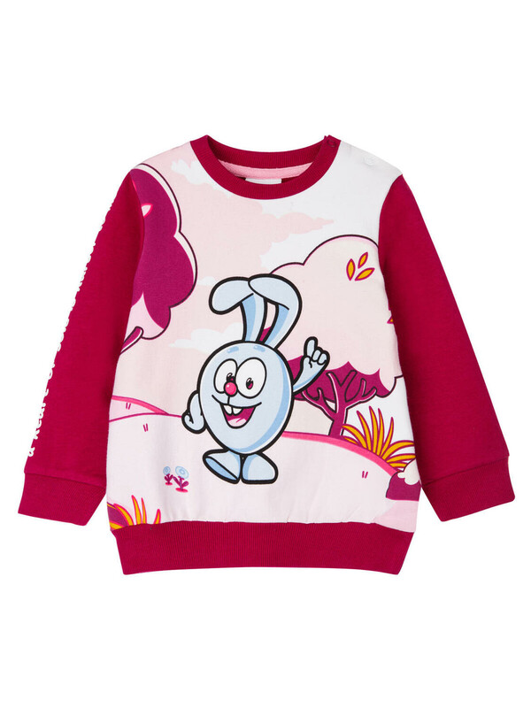 Комплект детский трикотажный для девочек: толстовка, брюки