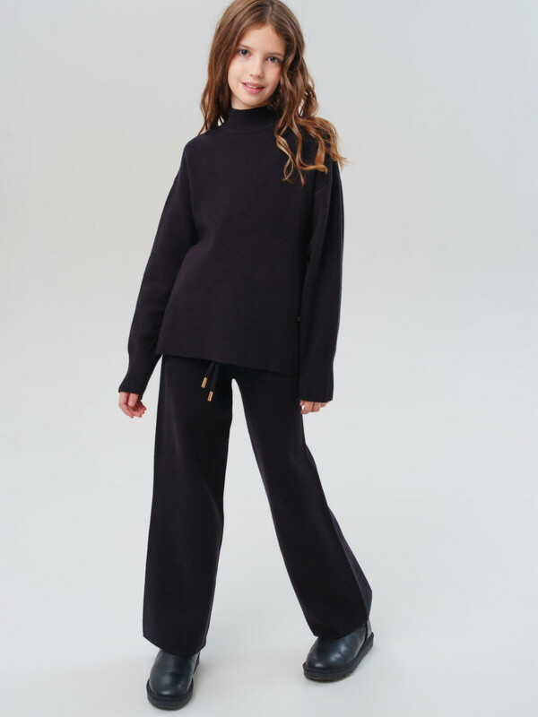 Комплект трикотажный для девочек: джемпер, брюки