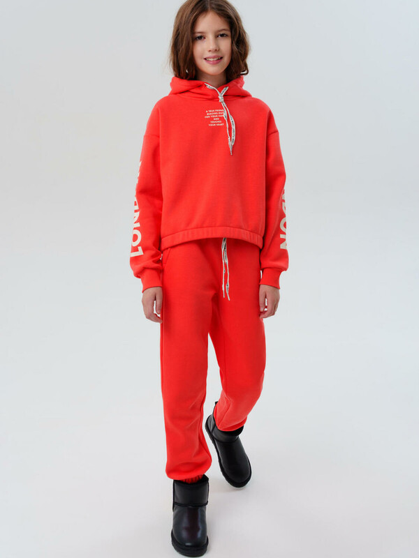 Комплект трикотажный для девочек: толстовка, брюки
