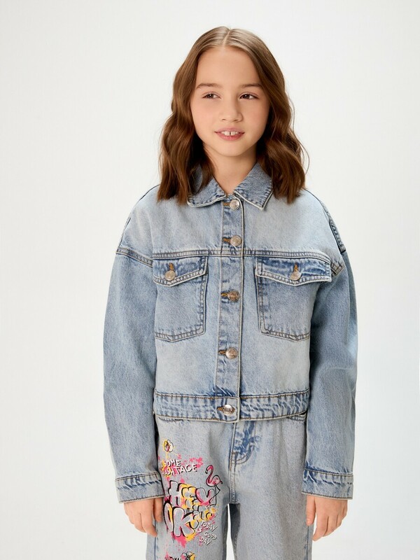 Куртка джинсовая детская для девочек Marko
