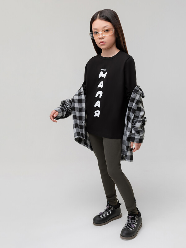 Леггинсы в рубчик