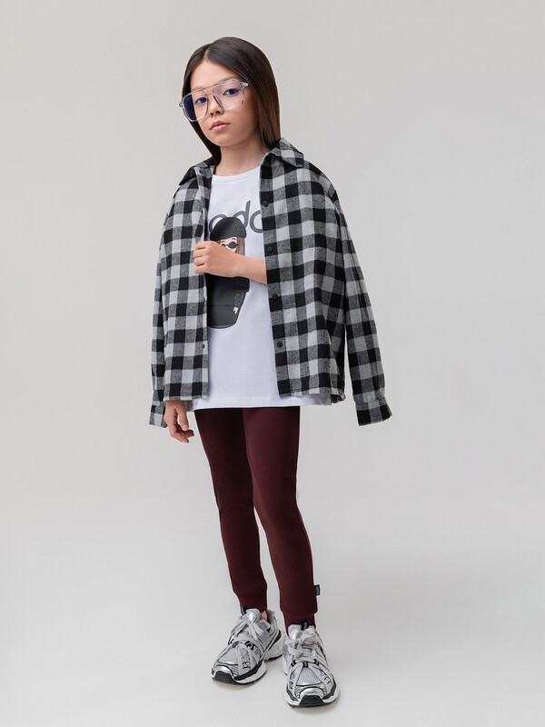 Леггинсы в рубчик