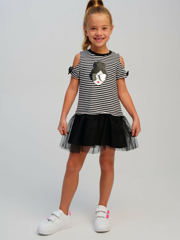 Платье трикотажное для девочек