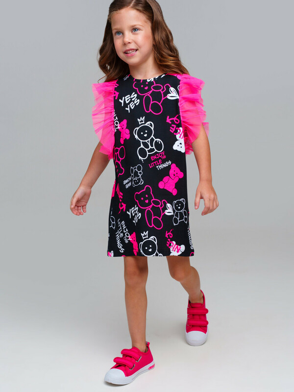 Платье трикотажное для девочек