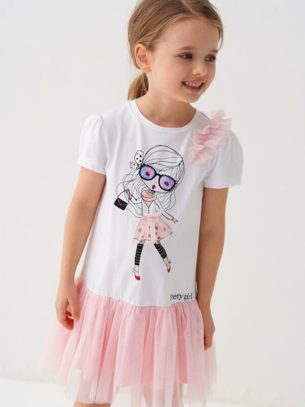 Платье трикотажное для девочек