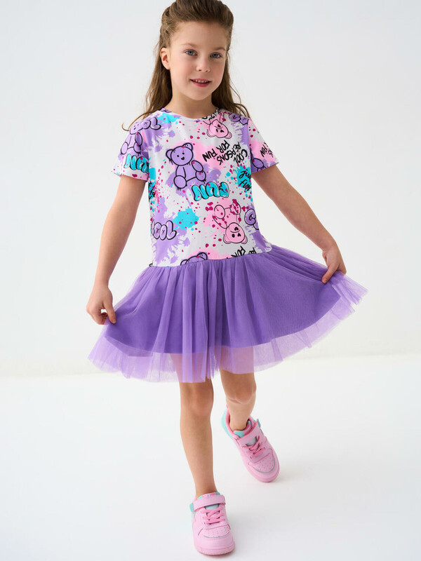 Платье трикотажное для девочек