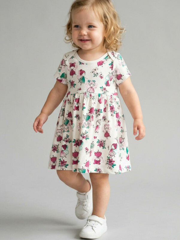 Платье-боди детское трикотажное для девочек