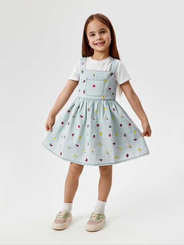 Сарафан джинсовый детский для девочек Muska