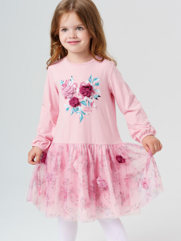 Платье трикотажное для девочек