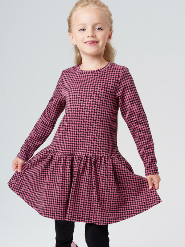 Платье трикотажное для девочек