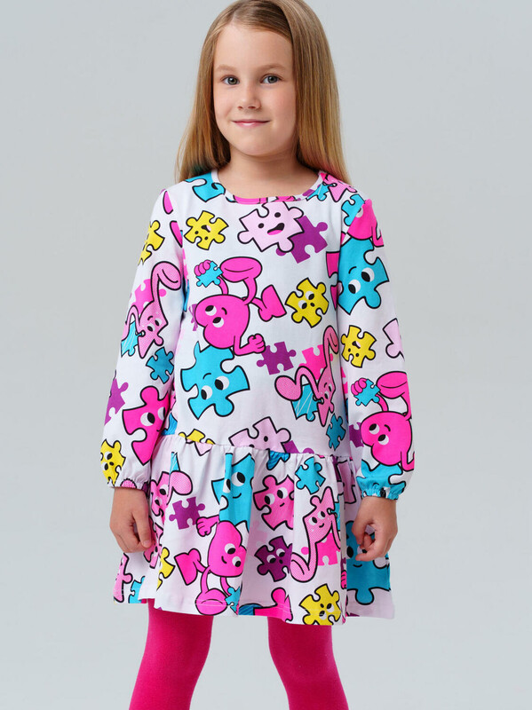 Платье трикотажное для девочек