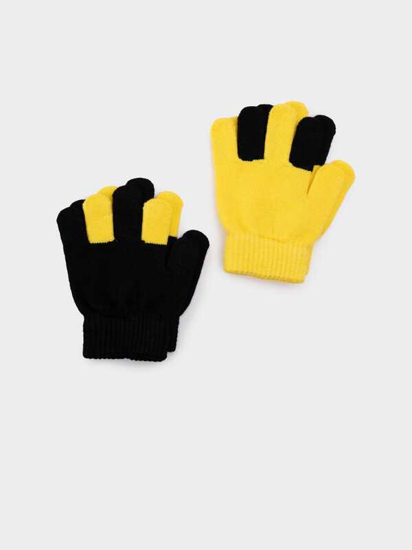 Перчатки детские трикотажные для девочек, 2 пары в комплекте