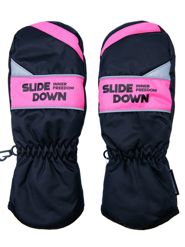 Варежки текстильные для девочек