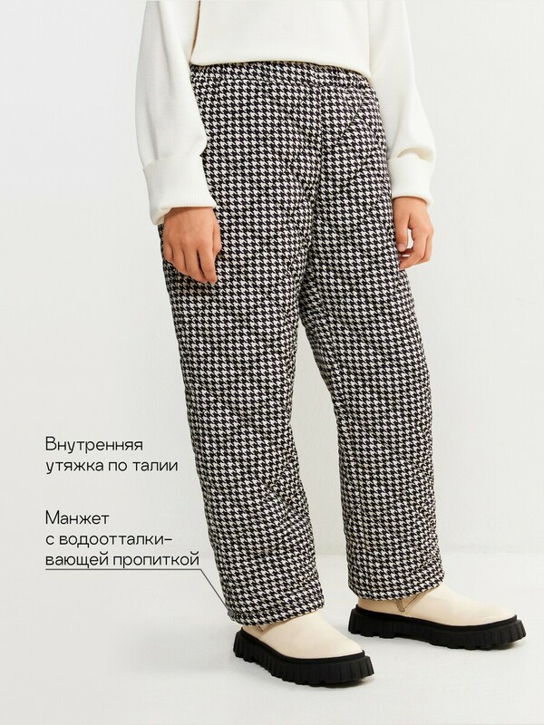 Брюки (утепленные)детские для девочек Mauma