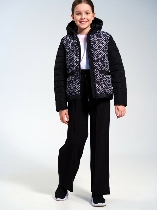 Куртка текстильная с полиуретановым покрытием для девочек