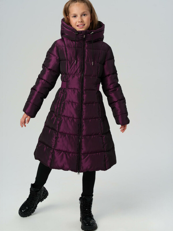 Пальто текстильное с полиуретановым покрытием для девочек