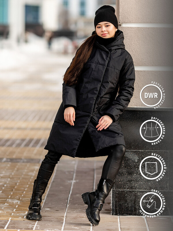 301-23о-1 Пальто для девочки "ВИРДЖИНИЯ"