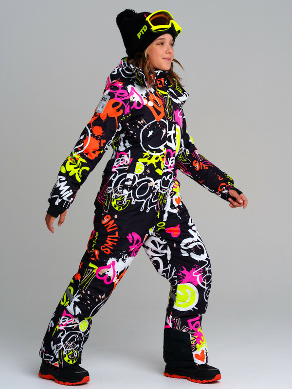 Комбинезон текстильный с полиуретановым покрытием для девочек