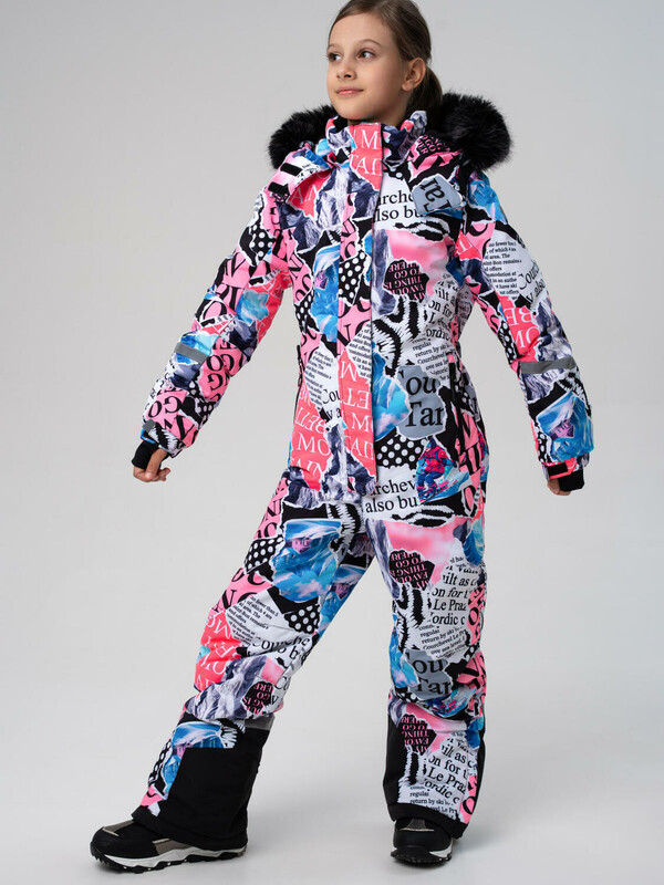 Комбинезон текстильный с полиуретановым покрытием для девочек