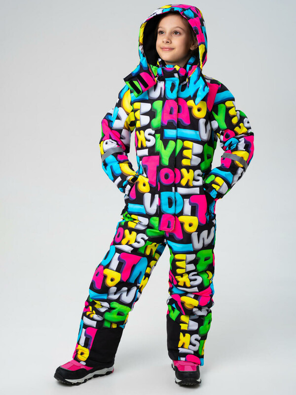 Комбинезон текстильный с полиуретановым покрытием для девочек