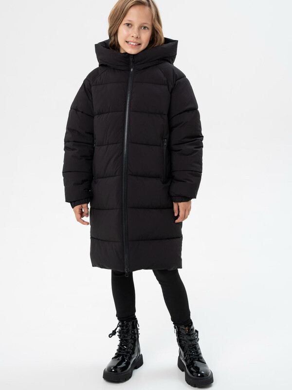 Пальто текстильное с полиуретановым покрытием для девочек