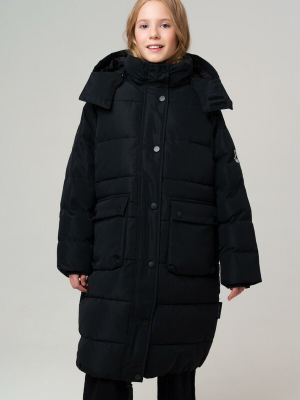 Пальто текстильное с полиуретановым покрытием для девочек