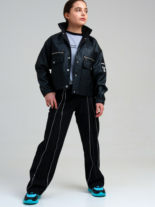 Куртка кожаная для девочек