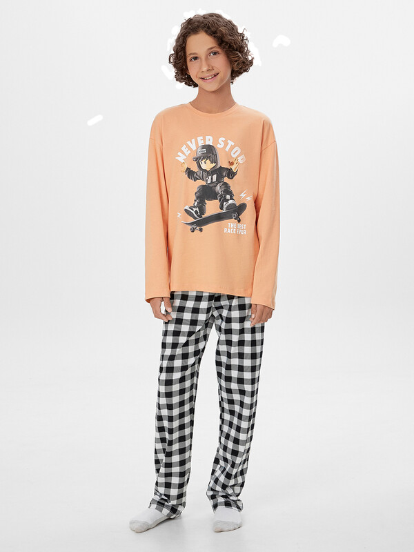 КОМПЛЕКТ ДЛЯ МАЛЬЧИКОВ (ЛОНГСЛИВ, БРЮКИ) 563334