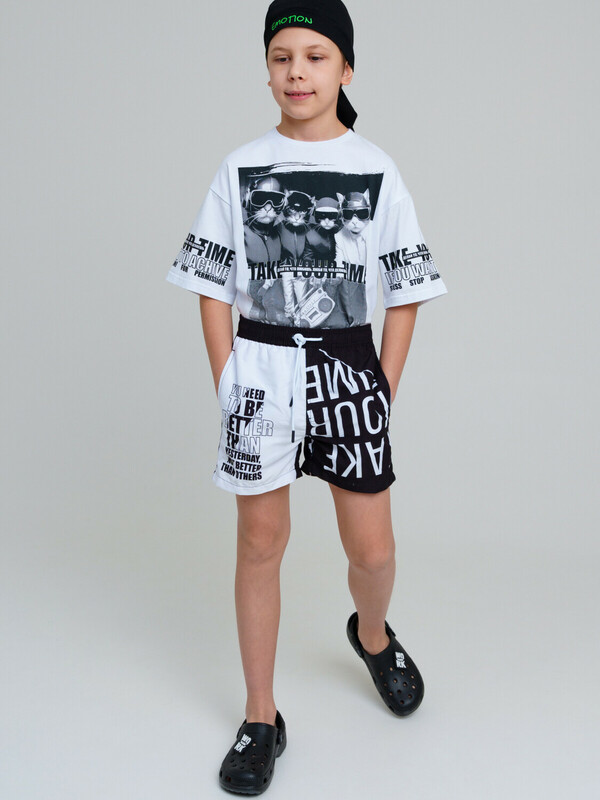 Шорты текстильные плавательные для мальчиков, средней длины