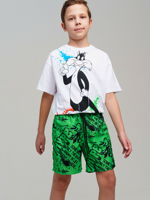 Шорты текстильные плавательные для мальчиков, длинные