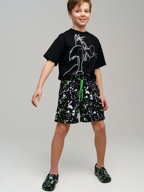 Шорты текстильные плавательные для мальчиков, длинные