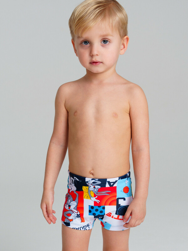 Плавки-шорты детские трикотажные для мальчиков, средней длины