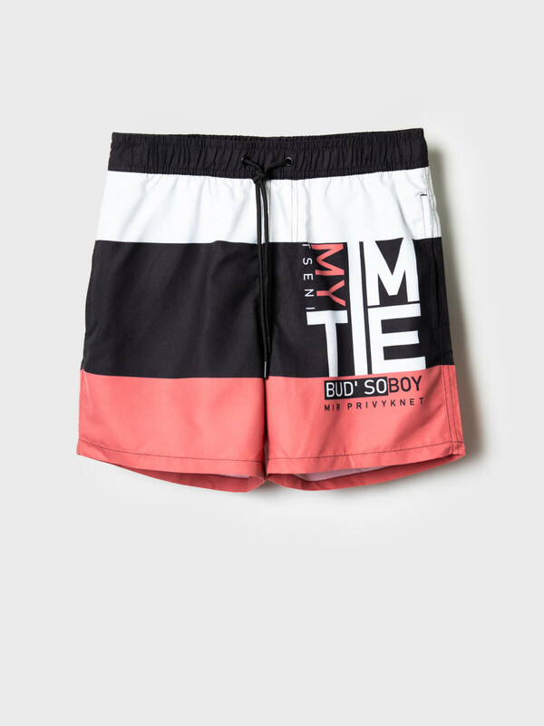 Шорты текстильные плавательные для мальчиков, средней длины