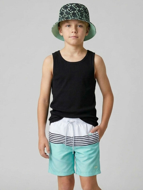 Шорты текстильные плавательные для мальчиков, длинные