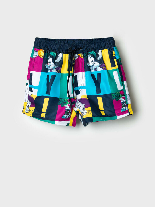 Шорты текстильные плавательные для мальчиков, средней длины