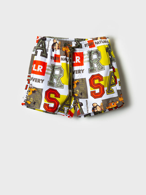 Шорты текстильные плавательные для мальчиков, средней длины