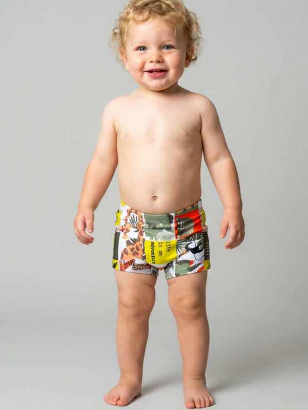 Плавки-шорты детские трикотажные для мальчиков, средней длины