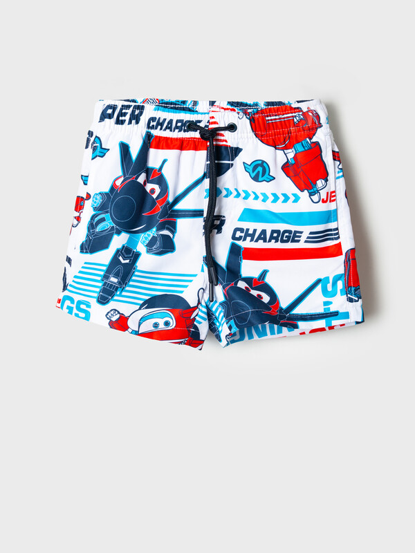 Шорты текстильные плавательные для мальчиков, средней длины