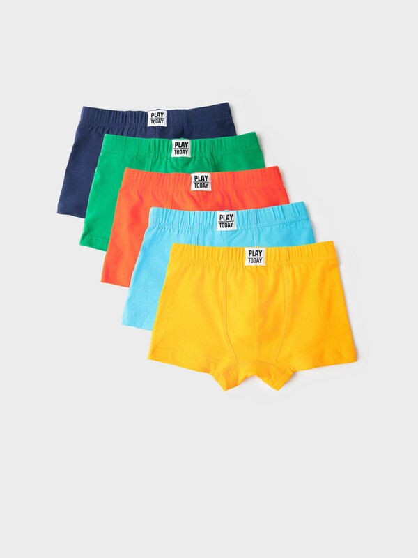 Трусы трикотажные для мальчиков - боксеры, 5 шт в комплекте