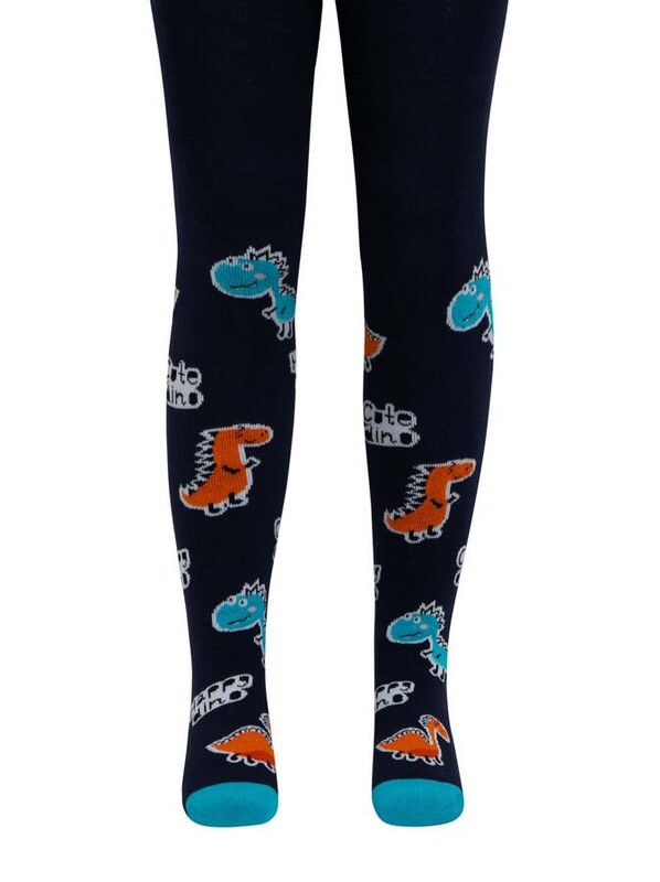 Теплые Conte-kids Колготки SOF-TIKI (махровые внутри) с рисунками