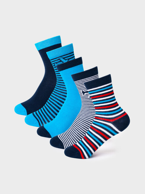 Носки трикотажные для мальчиков, 5 пар в комплекте
