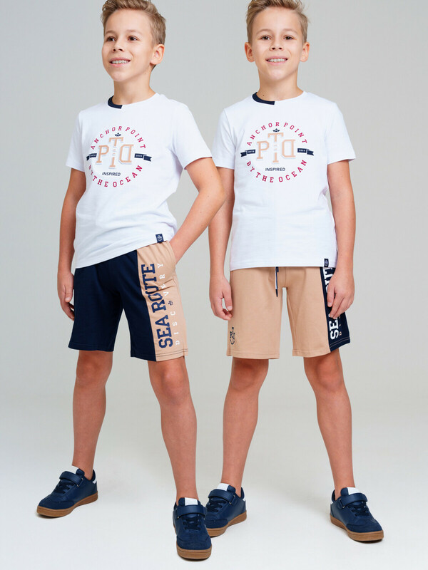 Шорты трикотажные для мальчиков, 2 шт в комплекте