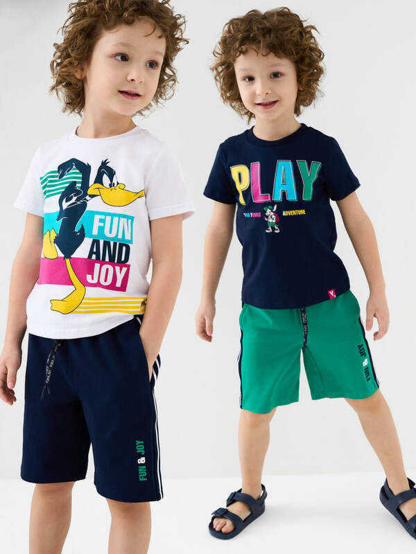 Шорты трикотажные для мальчиков, 2 шт в комплекте