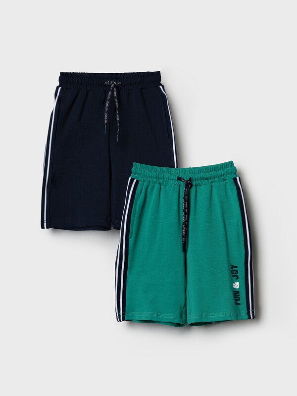 Шорты трикотажные для мальчиков, 2 шт в комплекте