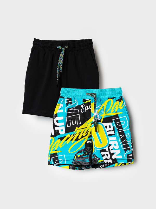 Шорты трикотажные для мальчиков, 2 шт в комплекте