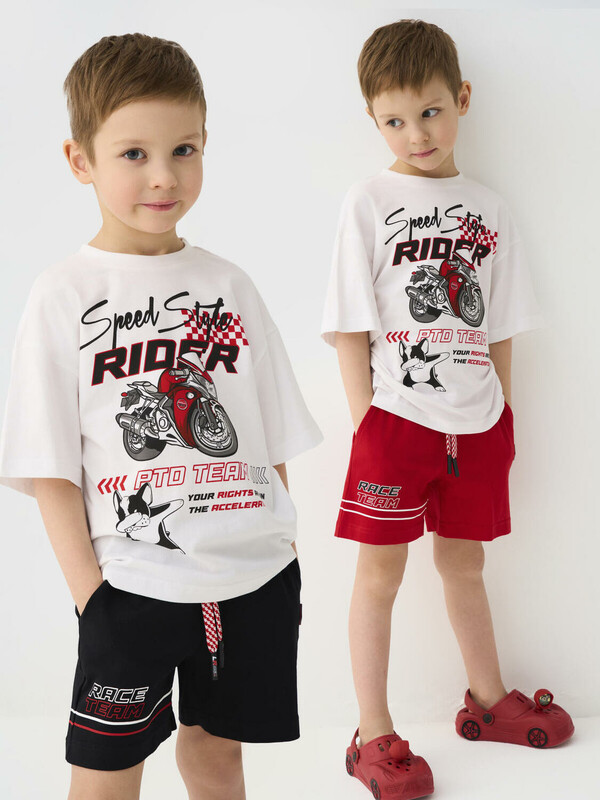 Шорты трикотажные для мальчиков, 2 шт в комплекте