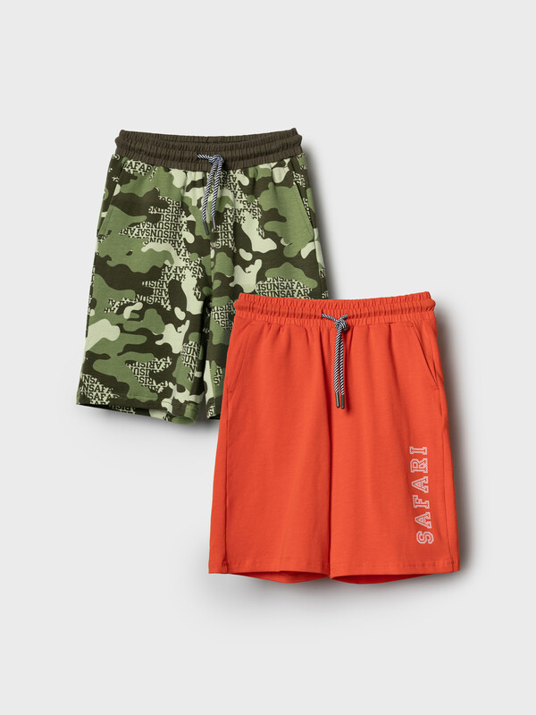 Шорты трикотажные для мальчиков, 2 шт в комплекте